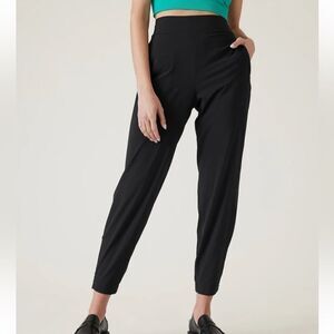 Athleta black joggers size 0